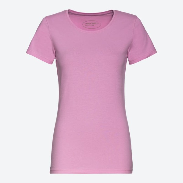 Bild 1 von Damen-T-Shirt mit Rundhalsausschnitt, Rose