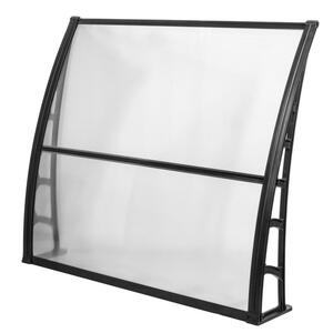 BURTAS VORDACH Vordach transparent B/H/L: ca. 120x23x105 cm