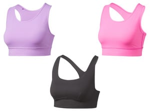 CRIVIT Damen Sportbustier, Medium-Level, mit dynamischer Kühltechnologie