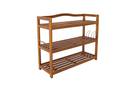 Bild 2 von HC Home & Living Schuhregal Akazie 3 Etagen 84 x 62 x 26cm braun
