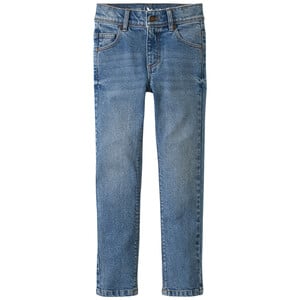 Jungen Slim-Jeans mit verstellbarem Bund HELLBLAU