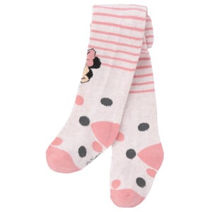 Minnie Maus Strumpfhose mit Allover-Muster CREMEWEISS / ROSA