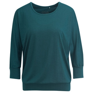 Damen Yoga-Shirt mit 3/4-Arm PETROL