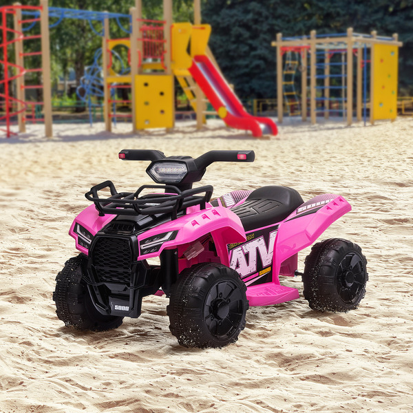 Bild 2 von HOMCOM Mini Elektro-Quad Kinder Elektro ATV Kinderwagen Kinderauto Rosa