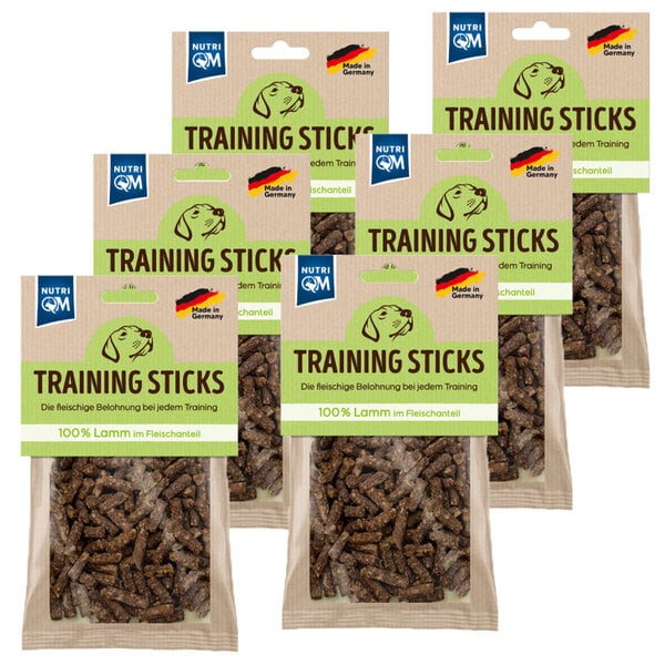 Bild 1 von NutriQM Training Sticks Lamm 100g - 6er Set