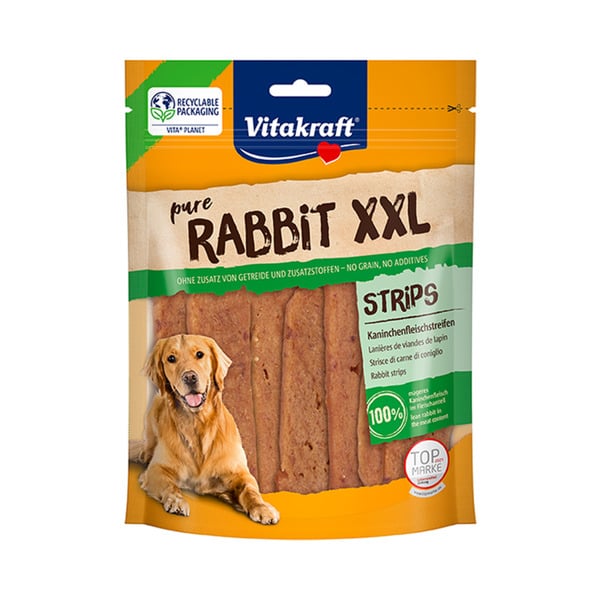 Bild 1 von Vitakraft Hundesnacks XXL Pure Rabbit Kaninchenfiletstreifen 250g