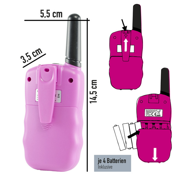 Bild 3 von X4-TECH Walkie Talkie 2er Set pink
