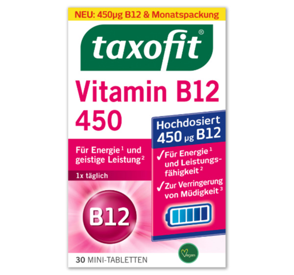 Bild 1 von TAXOFIT Vitamine B12 450*