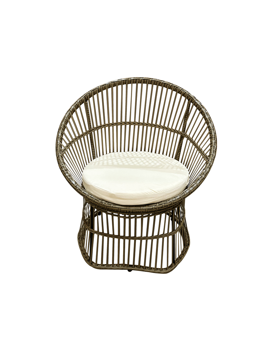 Bild 4 von Happy Home 3 tlg. Garten Set mit Sitzkissen HGS49-BEI in Rattan Beige