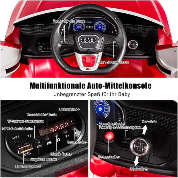 Bild 4 von 12V Audi Kinderauto mit 2,4G-Fernbedienung