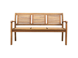 3-Sitzer Gartenbank Akazienholz 153 x 90 x 57 cm