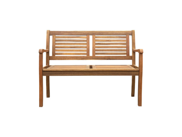 Bild 1 von 2-Sitzer Gartenbank Akazienholz 119 x 90 x 57 cm