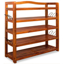 Bild 2 von HC Home & Living Schuhregal Akazie 5 Etagen 82 x 74 x 26cm braun