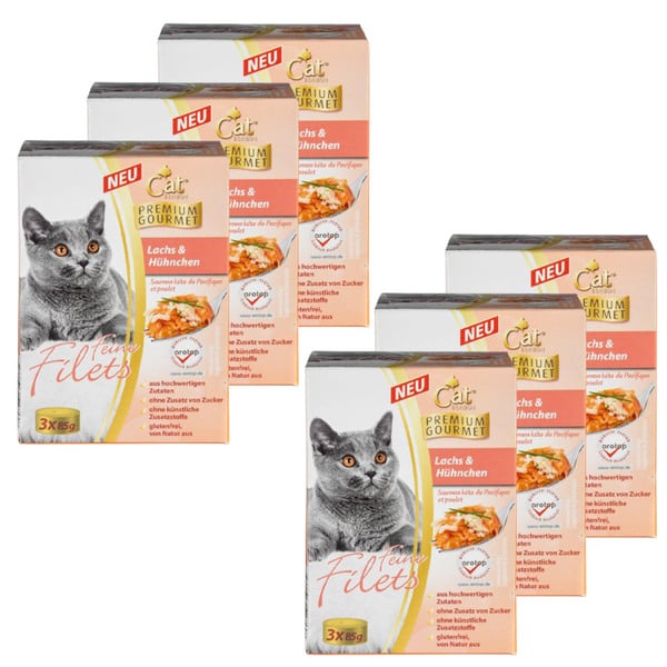 Bild 1 von Feine Filets, Lachs & Hühnchen, 3 x 85 gr. - 6er Set