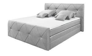 meinBett Boxspringbett - grau - 200 cm - 114 cm - Betten > Boxspringbetten > Boxspringbetten 180x200 - Möbel Kraft