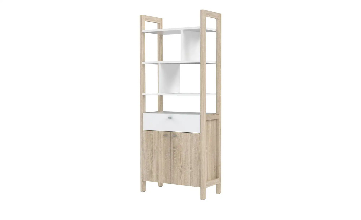 Bild 1 von Regal holzfarben Maße (cm): B: 81,2 H: 200,1 T: 41,2 Jugendmöbel