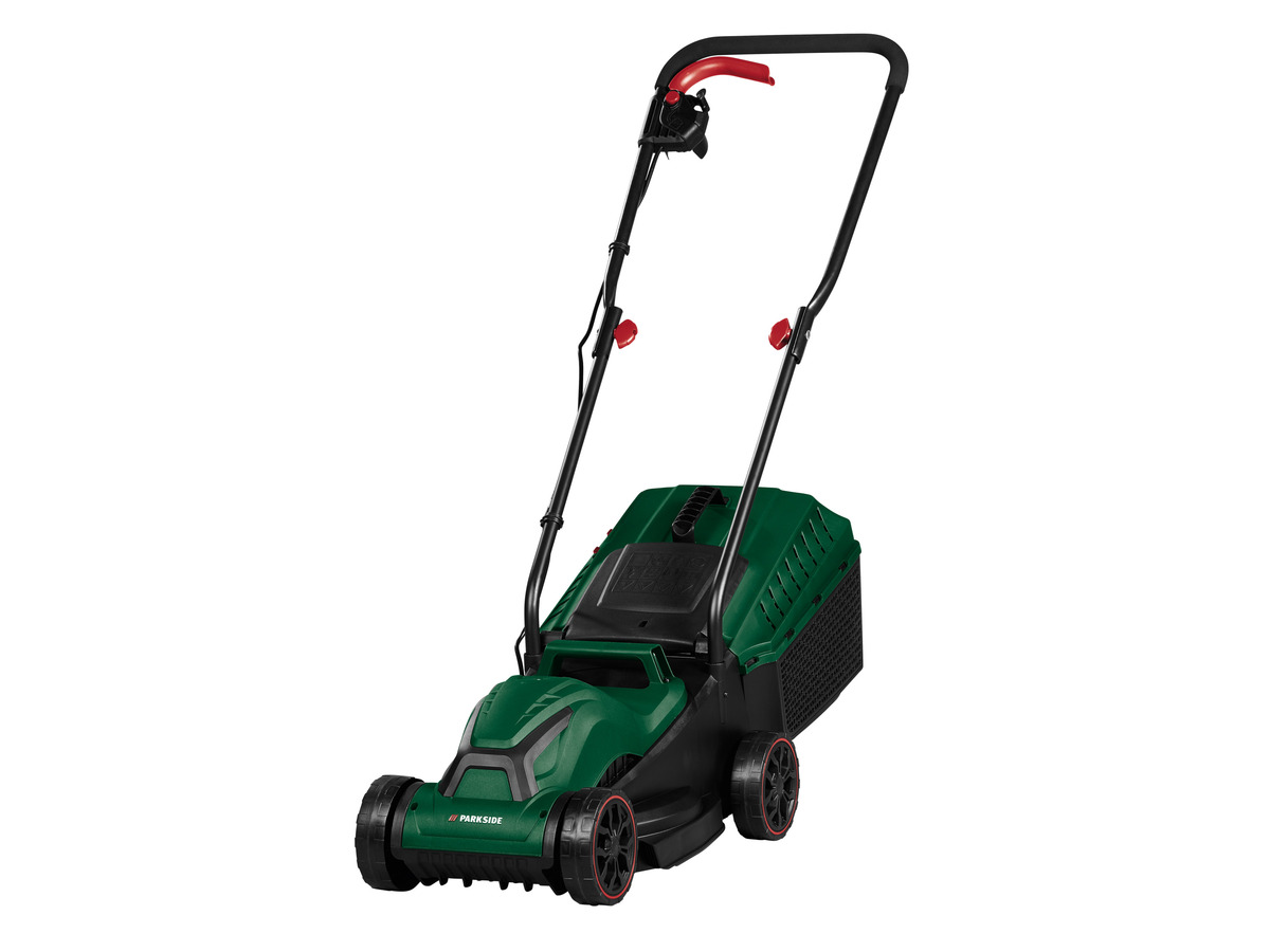 PARKSIDE® ElektroRasenmäher »PRM 1300 C3«, 1300 W, Fangsackvolumen 30