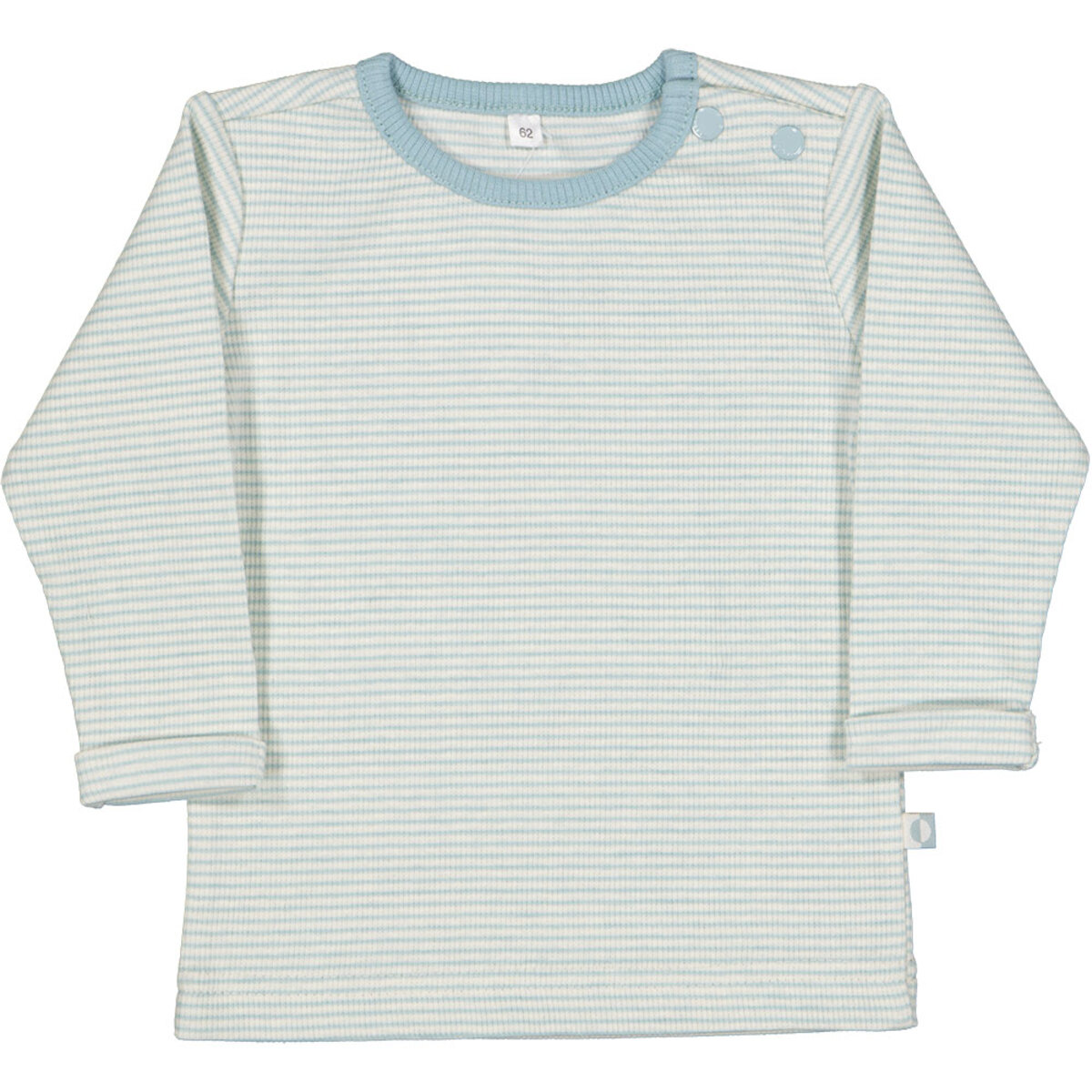 Bild 1 von Baby-T-Shirt Lange Ärmel Stretch, Cremefarbe/Hellblau, 62