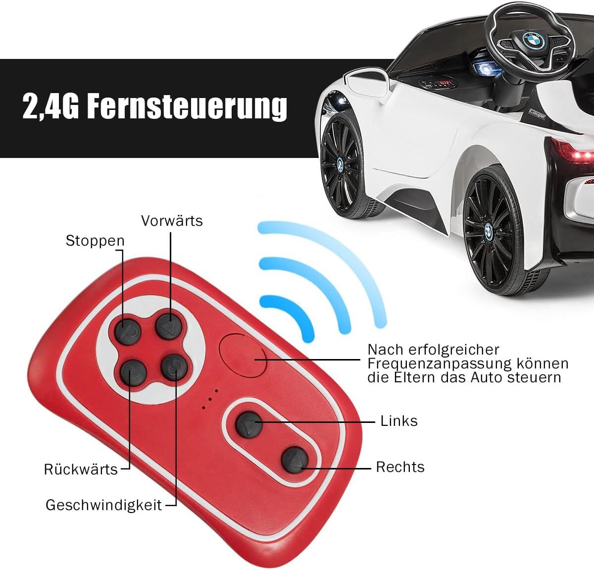 Bild 4 von 12V BMW Kinderauto mit 2,4G-Fernbedienung