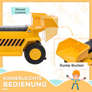 Bild 4 von HOMCOM Elektro Kindertraktor mit kippbarer Ladefläche, max. 3 km/h Metall Gelb