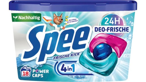 Bild 1 von Spee Colorwaschmittel Power Caps Frische Kick 24H Deo-Frische 18WL