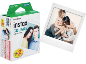 FUJIFILM instax SQUARE Film, Doppelpack Sofortbildfilm Passend für alle Sofortbildkameras und den SHARE SP3