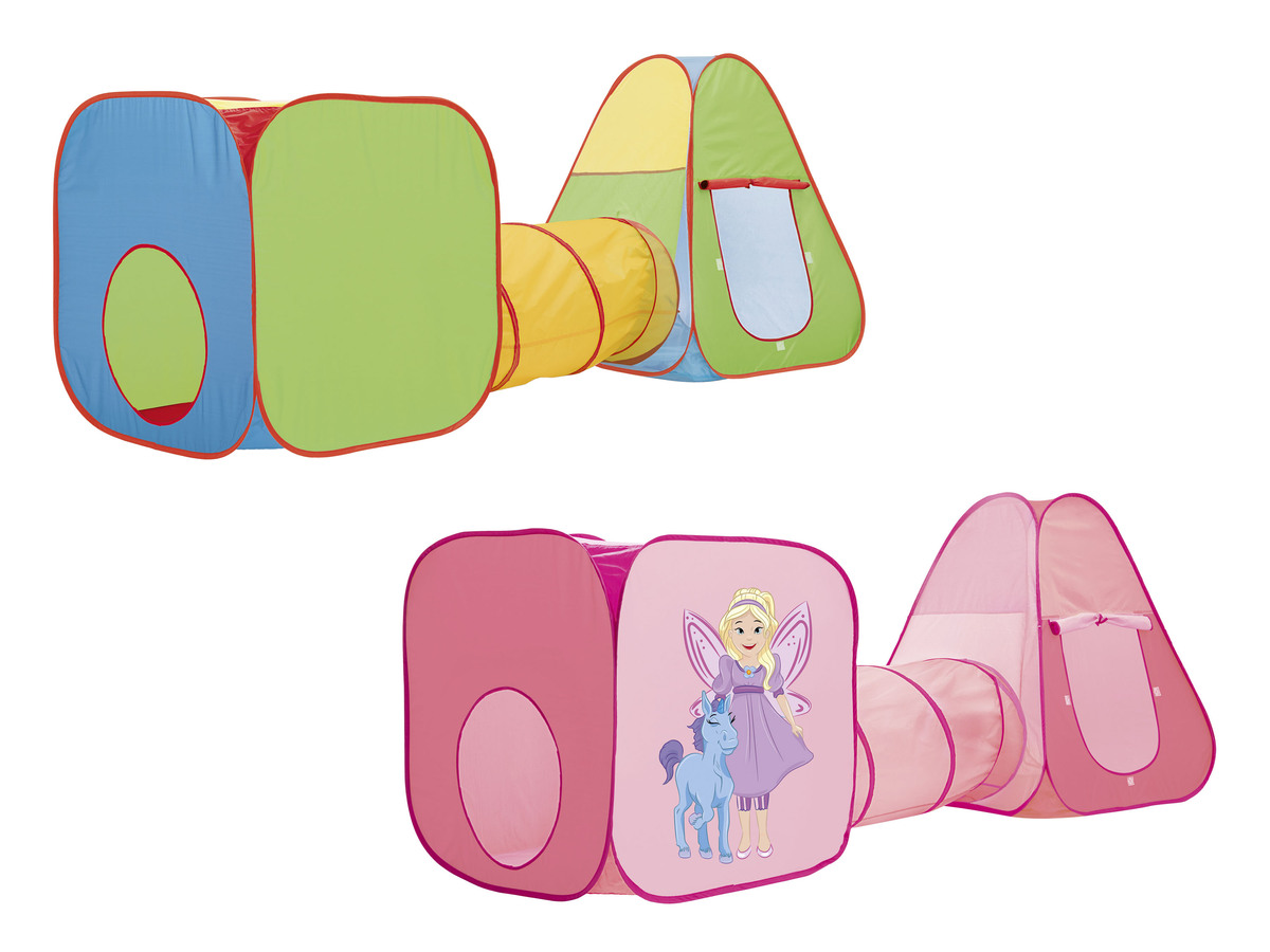 Bild 1 von Playtive Spielzelte mit Tunnel, 3-teilig, mit Pop-up-Funktion