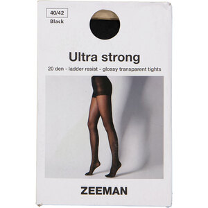 Damen-Strumpfhose 20 den, Schwarz, 40/42