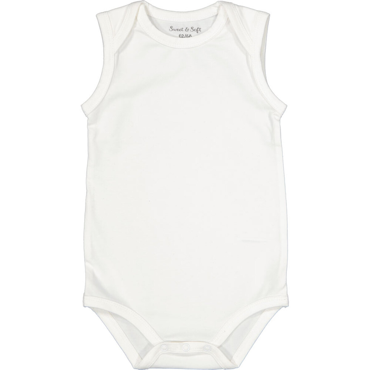 Bild 1 von Babybody Ärmellos Umschlaghals, Weiß, 98/104