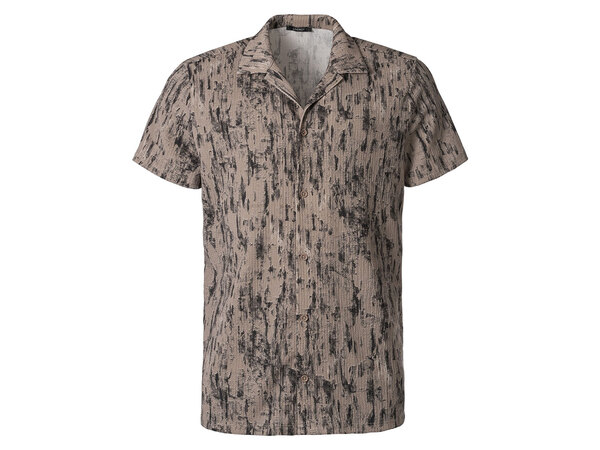 Bild 1 von LIVERGY® Herren Resortshirt in Batikoptik, beige