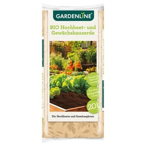 GARDENLINE Bio-Hochbeet- und -Gewächshauserde 20 l