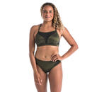 Bild 1 von Bikini-Oberteil Damen Bustier doppelt verstellbar Elise Pailletten schwarz/kaki