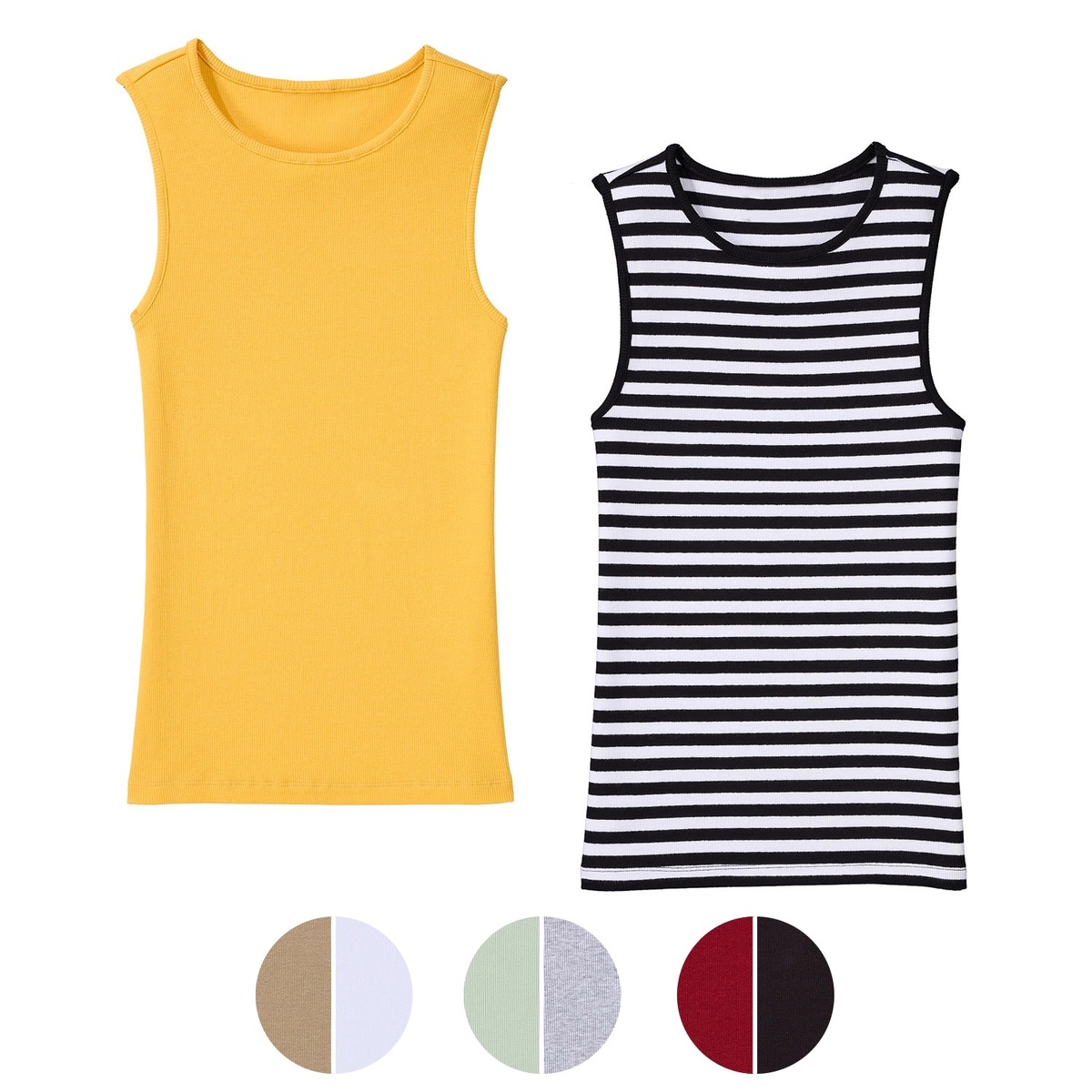 Bild 1 von UP2FASHION Damen Ripptops, 2er-Set