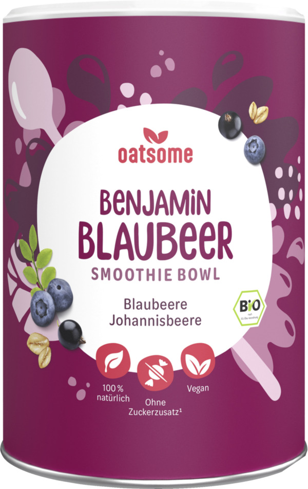 Bild 1 von Oatsome Bio Smoothie Bowl Benjamin Blaubeer, 400 g