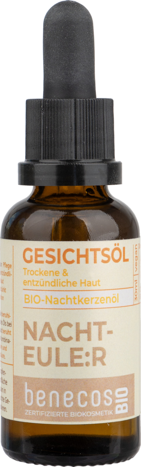 Bild 1 von benecos Gesichtsöl BIO-Nachtkerzenöl NACHTEULE:R, 30 ml