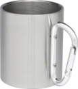 Bild 2 von IDEENWELT Kaffeebecher mit Karabiner, silber