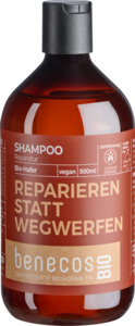 benecos Shampoo Reparatur BIO-Hafer REPARIEREN STATT WEGWERFEN, 500 ml