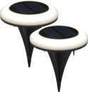 Bild 1 von IDEENWELT Solar-Gartenleuchten, 2er-Set