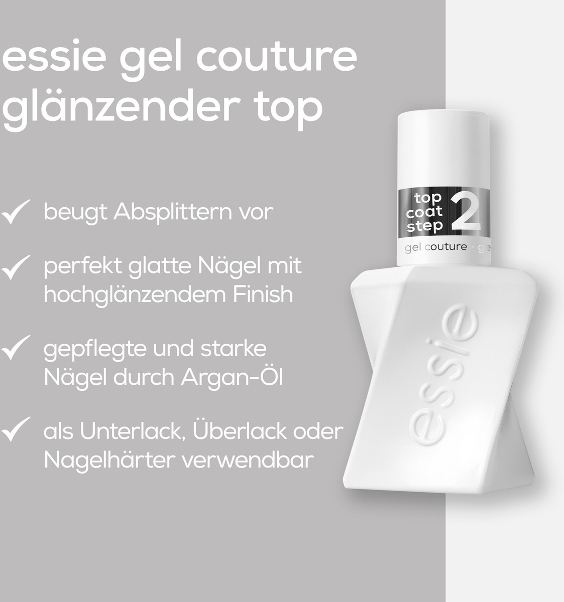 Bild 4 von essie Nagellack gel couture top coat Doppelpack, 27 ml