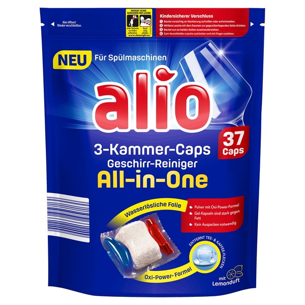 Bild 1 von ALIO 3-Kammer-Geschirr-Reiniger-Caps 518 g