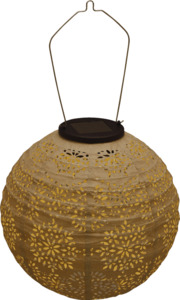 IDEENWELT Premium Solar-Lampion 20cm, champagne