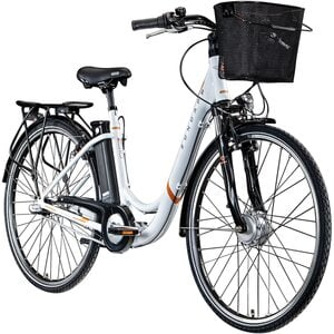 Zündapp Z510 700c E-Bike E Cityrad Damenrad Pedelec Elektrofahrrad Damen Fahrrad 28 Zoll... 48 cm, weiß/orange