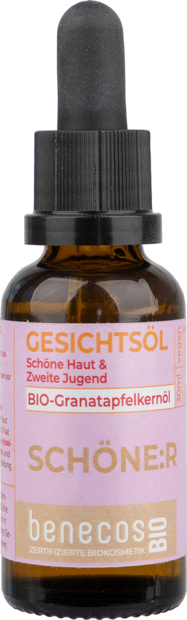 Bild 1 von benecos Gesichtsöl BIO-Granatapfelkernöl SCHÖNE:R, 30 ml