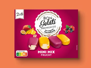 Bon Gelati Stieleis Mini Mix Frucht, 
         12x 50 ml