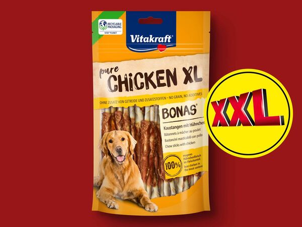 Bild 1 von Vitakraft Kaustangen mit Hühnchen für Hunde XL, 
         100 g