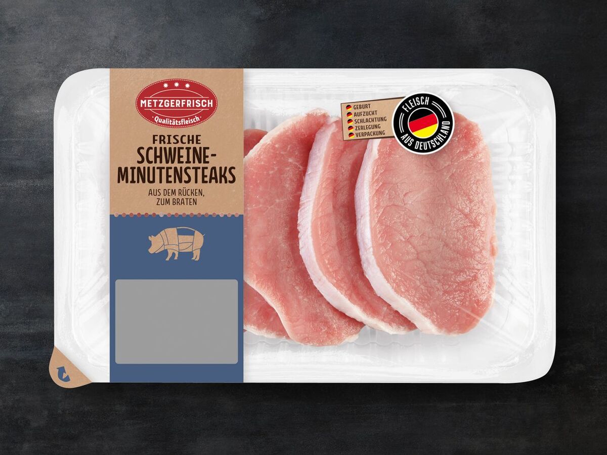 Bild 1 von Metzgerfrisch Frische Schweine-Minutensteaks, 
         400 g