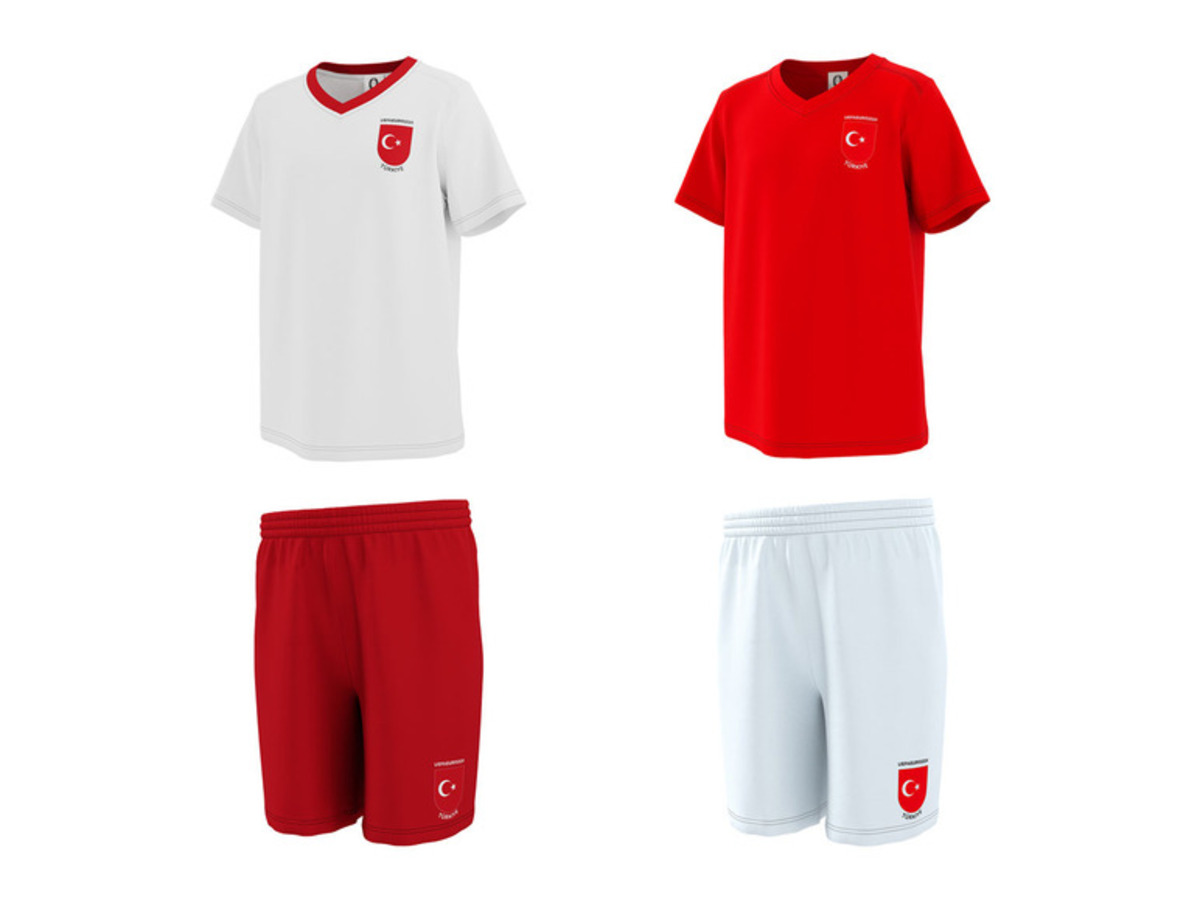 Bild 1 von Kleinkinder Kinder Mädchen Trikot-Set »UEFA EURO 2024«, Türkei