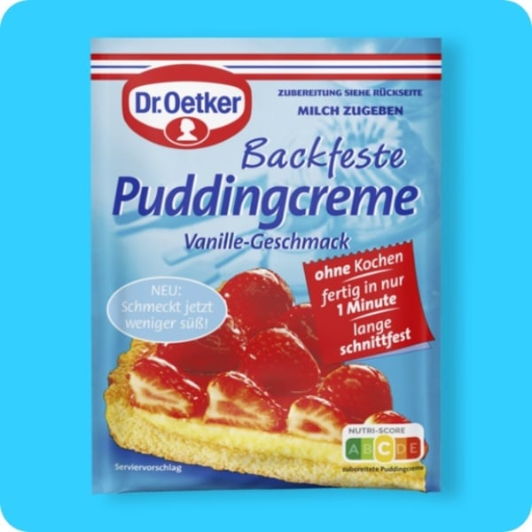 Bild 1 von DR. OETKER Tortenhelfer, Backfeste Puddingcreme