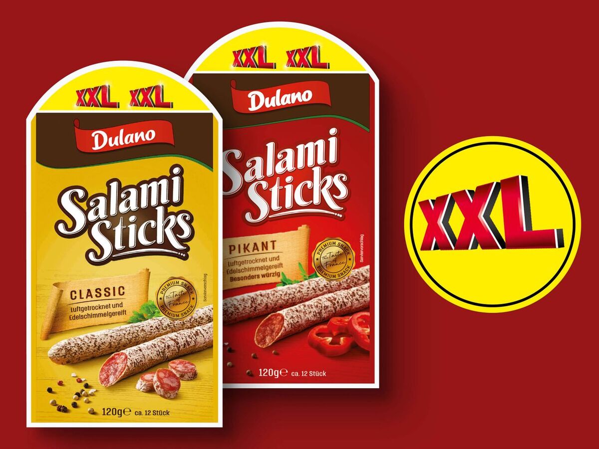 Bild 1 von Dulano Salami Sticks XXL, 
         120 g