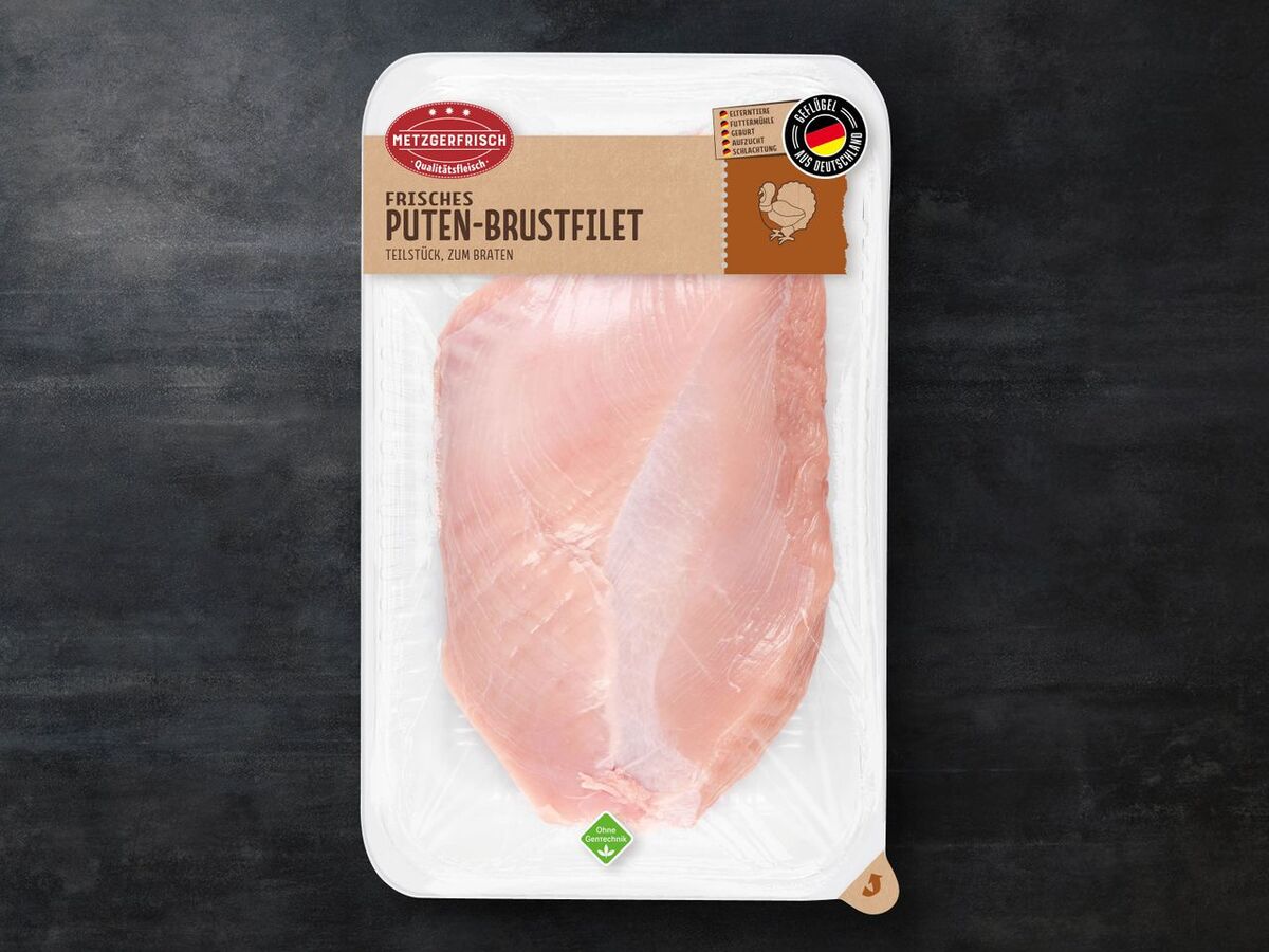 Bild 1 von Metzgerfrisch Frisches Putenbrustfilet, 
         1 kg
